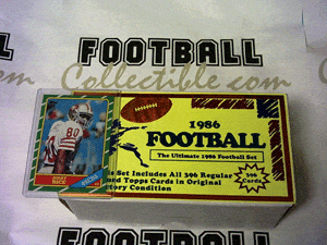 Football Cards 1986 Topps Complete Football Set
