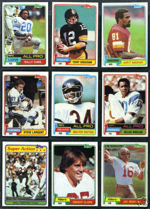 Football Cards Complete Set of 1981 Topps Football Cards