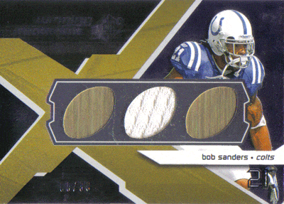 Bob Sanders Game Used Jersey Football Card FootballCollectible