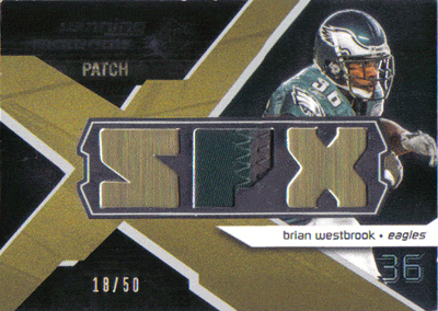 Football Cards, Jersey Brian Westbrook Game-Used Jersey Football Card