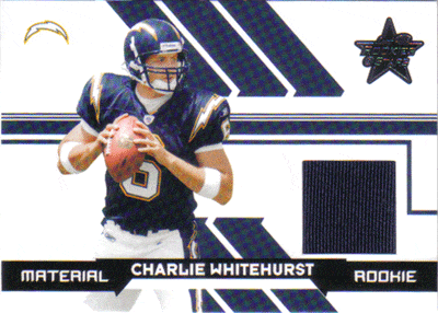 Football Cards, Jersey Charlie Whitehurst Jersey Football Card