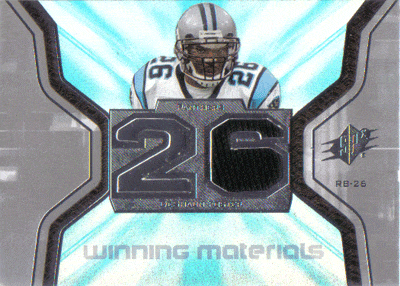 Football Cards, Jersey DeShaun Foster Game-Used Jersey Football Card