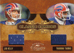 Football Cards, Jersey Jim Kelly & Thurman Thomas Game-Used Jersey Card