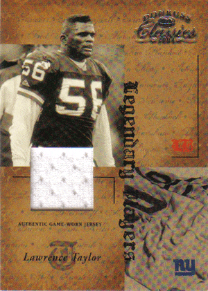 Football Cards, Jersey Lawrence Taylor Game-Used Jersey Football Card