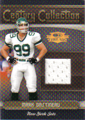 Football Cards, Jersey Mark Gastineau Game Used Jersey Football Card
