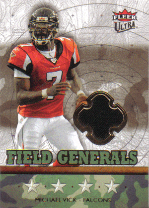 Football Cards, Jersey Michael Vick Game-Used Jersey Football Card