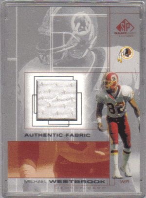 Football Cards, Jersey Michael Westbrook Game-Used Jersey Football Card