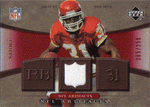 Football Cards, Jersey Priest Holmes Game-Used Jersey Football Card