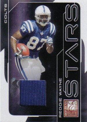 Reggie Wayne Game-Used Jersey Football Card – - Main Image