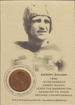 Football Cards, Jersey Sammy Baugh 1942 Wheat Penny Card