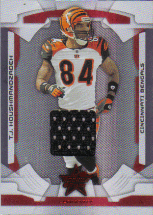 Football Cards, Jersey T.J. Houshmandzadeh game-used jersey football card