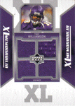 Football Cards, Jersey Troy Williamson Game-Used Quad Jersey Card