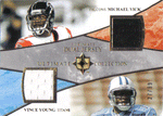 Football Cards, Jersey Vince Young & Michael Vick Jersey Football Card
