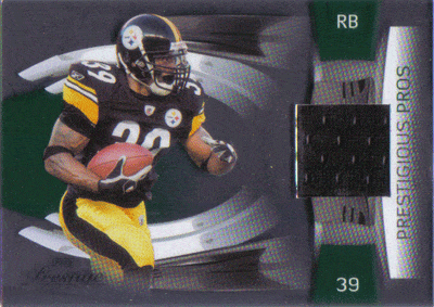 Football Cards, Jersey Willie Parker Game-Used Jersey Football Card