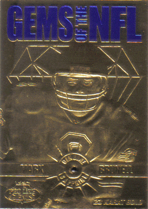 Football Cards Mark Brunnell 1997 Gems of the NFL football card