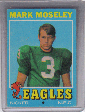 Football Cards Mark Moseley 1970 Topps Rookie Card