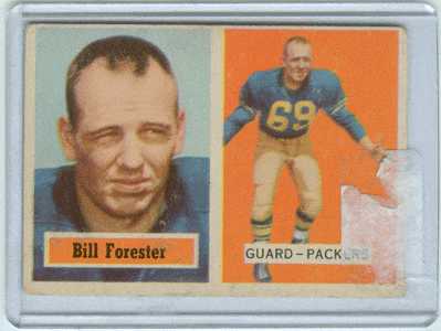 Football Cards, pre-1960 Bill Forester 1957 Topps Card