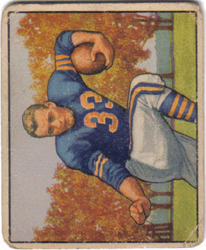 Football Cards, pre-1960 Bob Perina 1950 Bowman Football Card