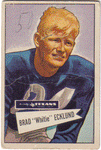 Football Cards, pre-1960 Brad Ecklund 1952 Bowman Large Football Card