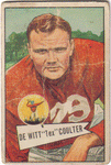 Football Cards, pre-1960 DeWitt Coulter 1952 Bowman Large Football Card