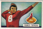 Football Cards, pre-1960 Francis Tripucka 1951 Bowman Football Card