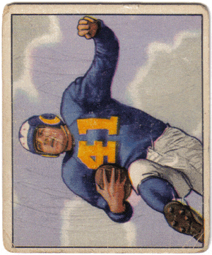Football Cards, pre-1960 Glenn Davis 1950 Bowman Rookie Football Card