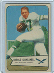Football Cards, pre-1960 Harold Giancanelli 1954 Bowman