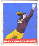 Football Cards, pre-1960 Harry Gilmer 1948 Leaf Rookie Card