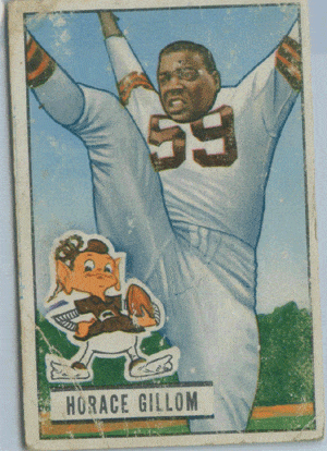 Football Cards, pre-1960 Horace Gillom 1951 Bowman Card