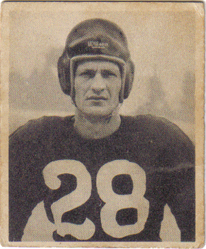 Football Cards, pre-1960 Hugh "Bones" Taylor 1948 Bowman Football Card
