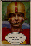 Football Cards, pre-1960 Hugh Taylor 1953 Bowman Football Card