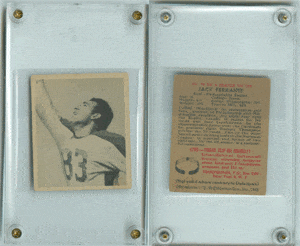 Football Cards, pre-1960 Jack Ferrante 1948 Bowman Card