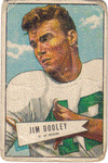 Football Cards, pre-1960 Jim Dooley 1952 Bowman Football Card