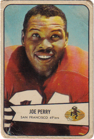 Football Cards, pre-1960 Joe Perry 1954 Bowman Football Card