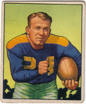 Football Cards, pre-1960 Larry Coutre 1950 Bowman Football Card