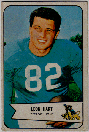 Football Cards, pre-1960 Leon Hart 1954 Bowman Football Card