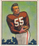 Football Cards, pre-1960 Paul Salata 1950 Bowman Football Card