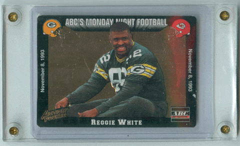 Football Cards Reggie White 1993 ABC MNF Card