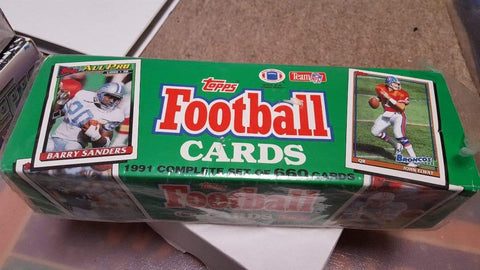 Football Cards Unopened 1991 Complete Topps Football Set
