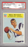Graded Football Cards Bill Munson 1966 Philadelphia Football Card