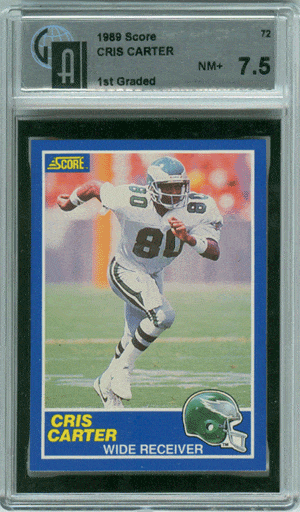 Cris Carter 1989 GAI Graded Score Rookie Card – FootballCollectible.com