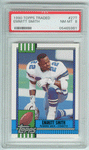 Graded Football Cards Emmitt Smith 1990 Topps Traded Rookie Card