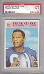 Graded Football Cards Frank Clarke 1966 Philadelphia Football Card