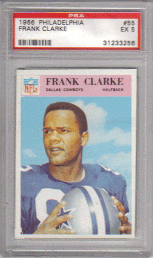 Frank Clarke 1966 Philadelphia Football Card – FootballCollectible.com