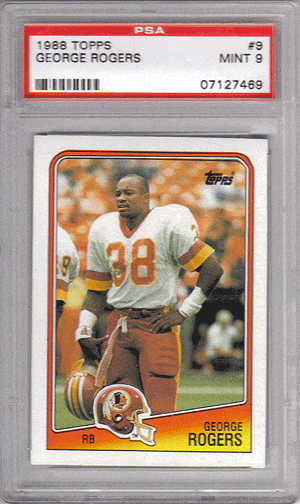 George Rogers 1988 Topps Football Card FootballCollectible.com George Rogers 1988 Topps Football Card FootballCollectible.com
