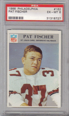 Graded Football Cards Pat Fischer 1966 Philadelphia Football Card