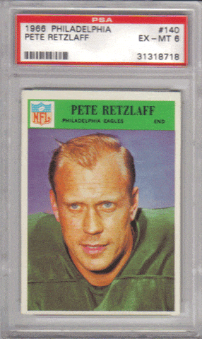Graded Football Cards Pete Retzlaff 1966 Philadelphia Football Card