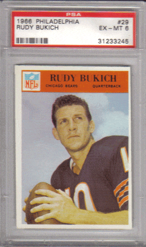 Rudy Bukich 1966 Philadelphia Football Card –