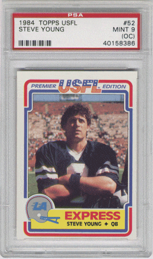 Steve Young 1984 Topps USFL Rookie Card –