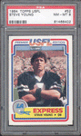 Graded Football Cards Steve Young 1984 USFL Rookie Card